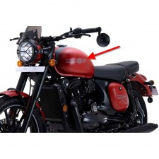 SAMOLEPKY 3D - JAWA - PÁR - MODRÝ PODKLAD, ZLATÝ TEXT (INDICKÁ VÝROBA, UNI DÍL)